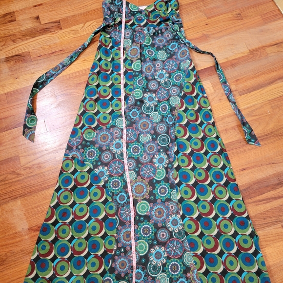 Promod Blue And Green Maxi Dress - Picture 11 of 13